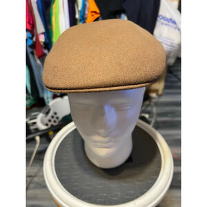 Unisex Scala Flat Cap Tan/Brown One Size